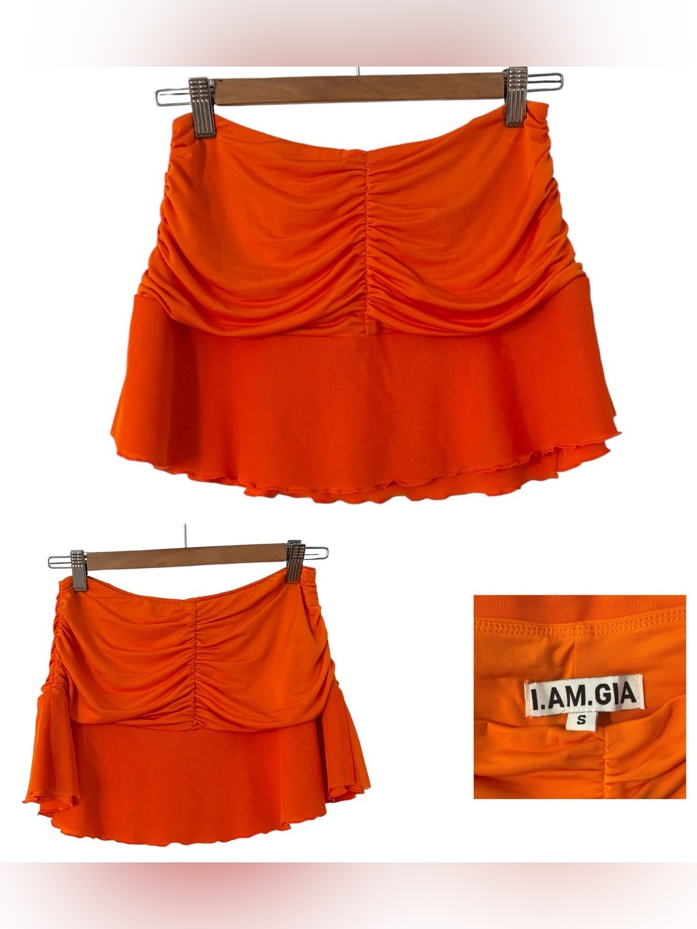 I.AM.GIA Circe Ruched Mini Skirt